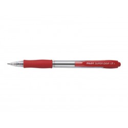 PILOT długopis SUPER GRIP autom. 0,7mm. czerwony