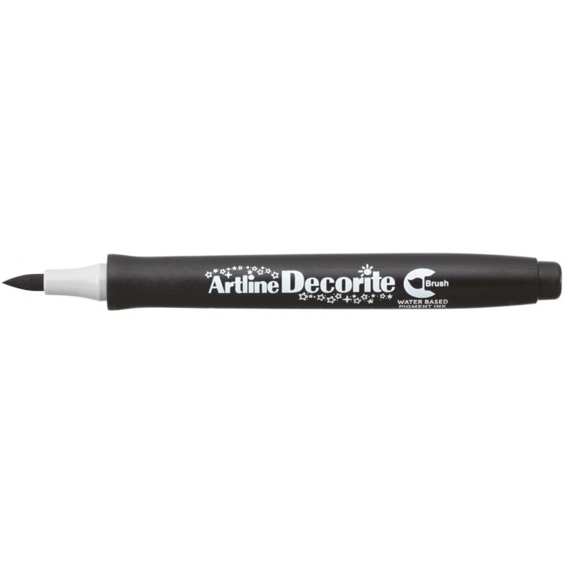ARTLINE marker DECORITE brush czarny