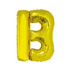GODAN balon foliowy 85cm. litera B złoty