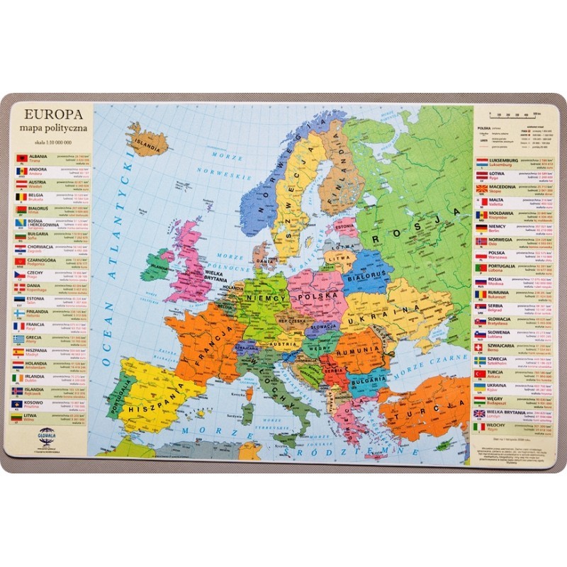LENIAR podkład na biurko mapa polit. EUROPY 6425