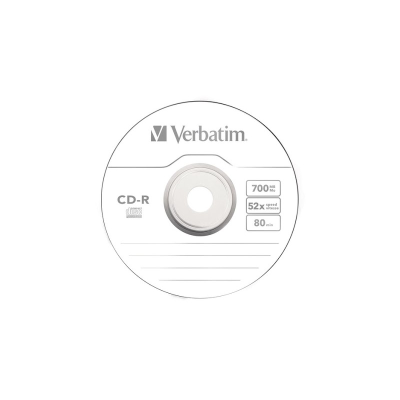 VERBATIM płyta CD-R 700MB 52x szpindel