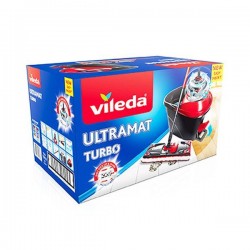 VILEDA zestaw mop płaski ULTRAMAX turbo + wiadro w