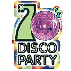 AMSCAN zaproszenia a'8 disco paty kartka pocztowa