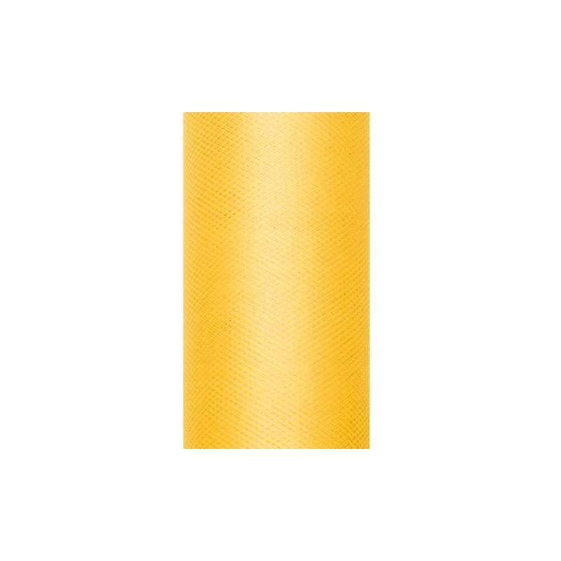 PD tiul gładki 15cm./9m. TIU15009 żółty