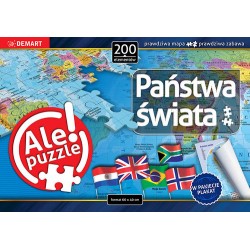 DEMART puzzle 200-elem. państwa świata