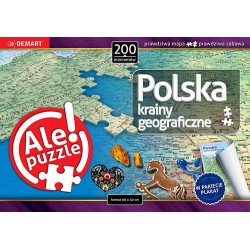 DEMART puzzle 200-elem. POLSKA krainy geograficzne