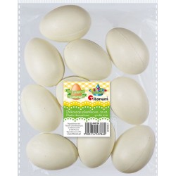 TITANUM ozd. plast. a'10 jajka 6cm. białe