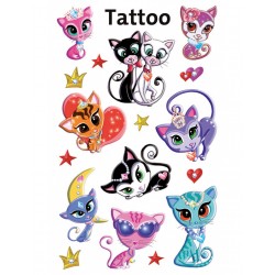 MG tatuaże dla dzieci KOTKI