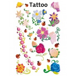 MG tatuaże dla dzieci KWIATY